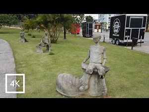 Walking Araruama, Brazil - Boy João Hélio Square (4K 60fps)