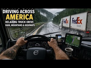 15 Hours Driving Across America | Relaxing Truck Sounds, Mountains & Highways USA 4K POV