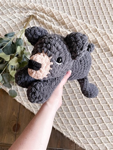 Crochet Bear Plushie | Handmade Woodland Stuffed Animal - Etsy