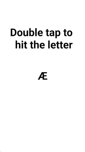 double tap to fit the letter