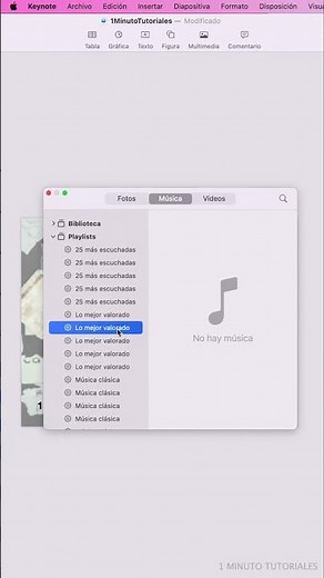 ¿Cómo PONER MÚSICA en una presentación de KEYNOTE? | #Tutorial fácil y rápido | #Shorts #Mac #iOs