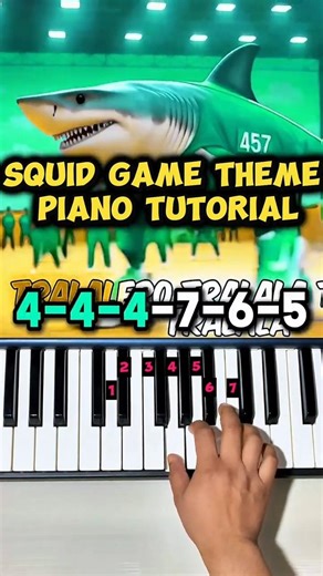 Squid Game Theme – Piano Tutorial 🎹 #shorts #viral