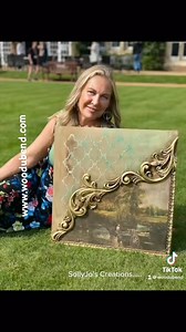 Solly Jo’s faux window panel” ✨ Step into opulence with Solly Jo’s latest creation: a faux window panel that defines luxury and sophistication! ✨ Using WoodUbend mouldings, Posh Chalk stencil, and pigment, Solly Jo has orchestrated a masterpiece fit for the grandest of mansions. Watch as she the intricate beauty of WoodUbend mouldings shine when she brushed them with the mixture of Posh Chalk pigment and Posh Chalk Pigment Infusor. The outcome is nothing short of spectacular—a decor statement th