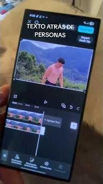 Cómo escribir texto que aparezca detrás de ti usando CapCut #ia