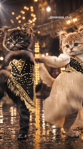 Kittens dancing jazz like it’s a Broadway night 🐾✨ cat dance kittens dancing jazz dance cute kittens funny cat video viral cats ai cat dance cat performance cute animals fyp #catdance #kittensdancing #jazz #viralcat #fyp