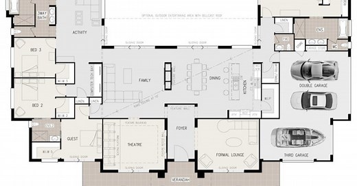 U-Shaped House Plans (with Drawings)