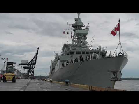 HMCS Regina makes port in Anchorage, Alaska, Sept. 10, 2025 #RCN