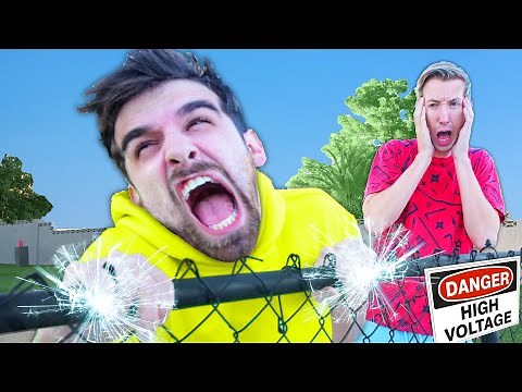 DO NOT TOUCH ELECTRIC FENCE! I Tested Prank Hacks on My Best Friend To Protect Spy Ninjas Safe House