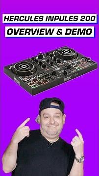 Scratch & Mix Anywhere! Hercules DJControl Inpulse 200 by Super DJ Rich Steele #shorts