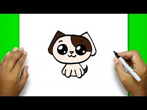How To Draw A Dog Cute | Cute Dog Drawing