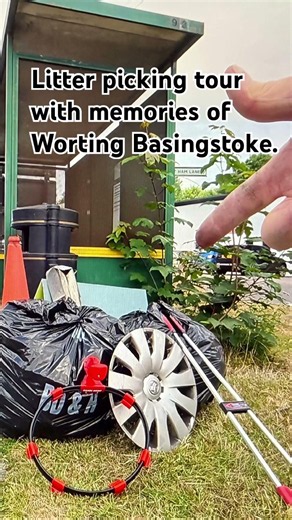 Litter picking memories of Worting road Basingstoke. #Love where you live. #Basingstoke.