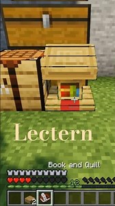 How To Make Lectern in Minecraft 📚 Easy Survival Craft #minecraft #gaming #lectern #minecraftshorts