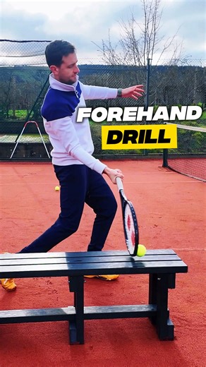 Extend your contact for solid forehands ⚡️ When you try to add pace with your arm, you break your kinetic chain sequence: ➡️ hips stall ➡️ torso stops rotating ➡️ the arm snatches ➡️ the racquet path shortens ➡️ contact collapses This drill forces true extension through contact. By keeping the strings travelling toward your target for longer, you allow: • ground force to transfer up the body • hips to initiate rotation • the torso to unwind naturally • the arm to extend after rotation - not befo