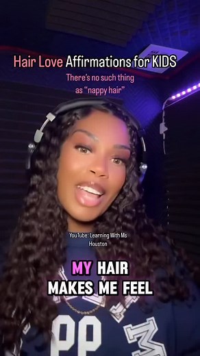 It’s so important that we teach children AND growns ups that ALL hair is good hair . Whatever grows on your head IS “good hair.” A smooth scalp is also beautiful . In this song it teaches that you should love and accept everyone whether you have hair or don’t have hair we are all amazing 💜 Full song on YouTube “I love my hair” Learning with Ms Houston | Learning with Ms. Houston