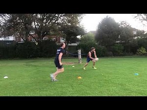 Touch Rugby Basic Skills and Drills- Warm Up - Try Resistance band