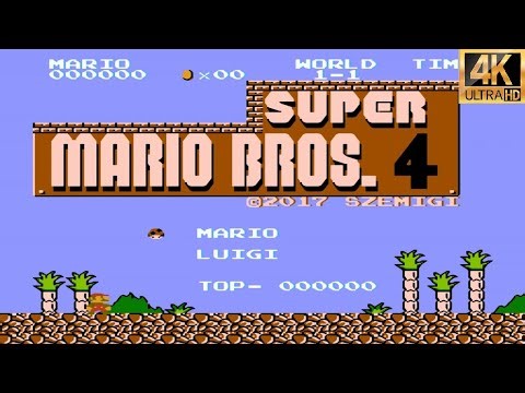 Super Mario Bros. 4: Hack 2017 (NES) Full Gameplay 4K – All Bosses No Damage