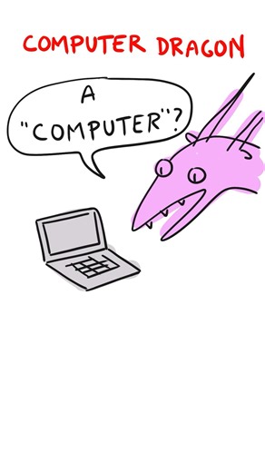 Computer dragon 💻🐉✨#dnd #dragon #books #bookfort #animation