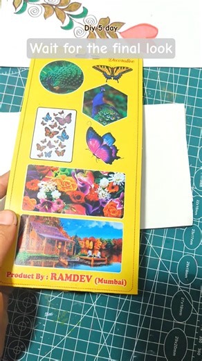 DIY Notebook Decoration with Stickers🌸🦋#shorts