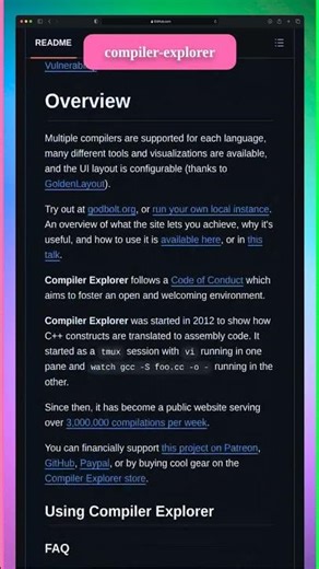 compiler-explorer - GitHub Trending Today