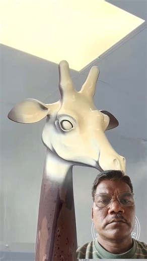 chocolate giraffe 🦒 this 8.3ft tall... #shorts#funny#animals