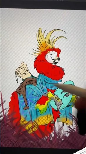 This alien’s coming for your eggs… wait #art #procreate #alien