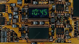 A 15 seconds bomb detonator countdown to explosion