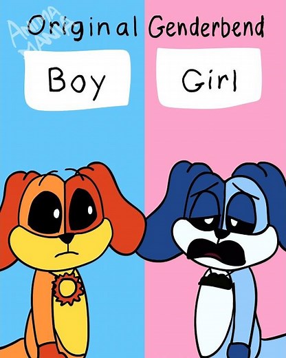 Frowning Critters x Smiling Critters GENDERBEND CHARACTERS