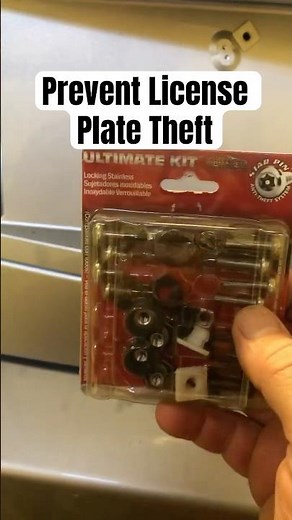 How To Prevent License Plate Theft, Lost License Plate, License Plate Screws #shorts