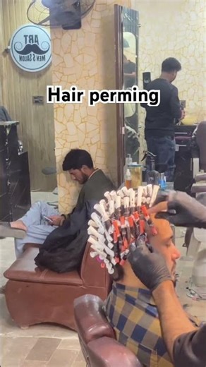 Hair perming #short #freestyle #art #perms