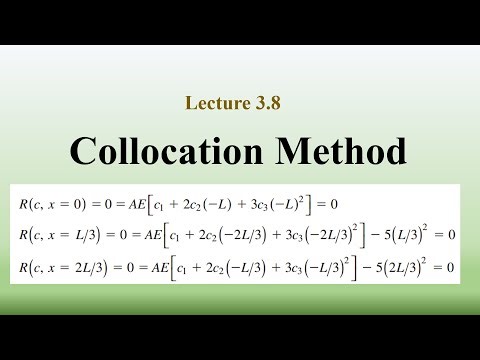 Collocation method to derive bar element equation| Weighted Residual Method |Finite Element Method