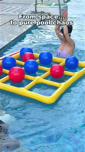 The Ultimate Family Pool Toy for Summer! 🌴 Inflatable Tic-Tac-Toe Challenge!