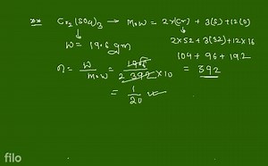 (k) Number of \mathrm{SO}{4}{ }^{2-} ions in 19.6 \mathrm{g} \m... | Filo
