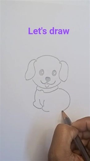 Easy 🐶 dog drawing