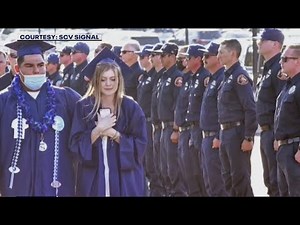LA County firefighters attend graduation of fallen colleague's daughter
