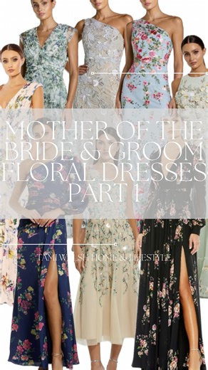 Tami Walsh || Home & Lifestyle on Instagram: "Are you looking for a floral Mother of the Bride or Mother of the Groom dress? Over on my page, we are in the middle of our 2026 and 2027 “mother of” gown search. We have already completed our first quarter color series and now we are tackling floral dresses that are sure to help you wow on your son or daughter’s wedding day. Check out my home page for ALL of your flattering, fun, and NON matronly dress options. This is part 1 of 3 of floral mother o