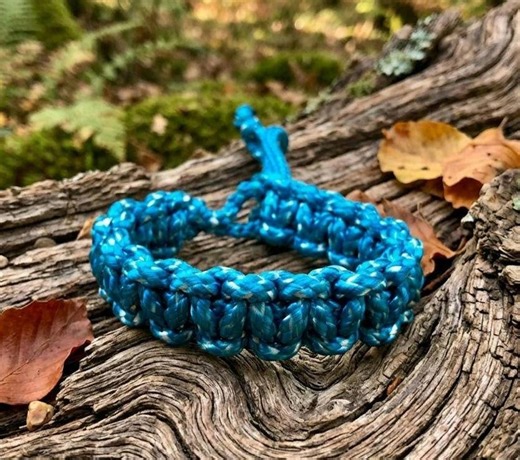 Blue Paracord Bracelet, Handmade Adjustable Survival Bracelet, Mens Woven Bracelet, Minimalist Cord Bracelet Gift for Him - Etsy