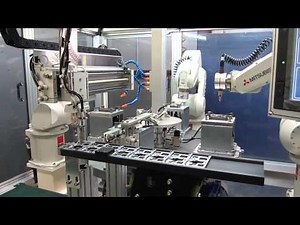 Mitsubishi Electric Robots Deburring Material Handling - Electronics