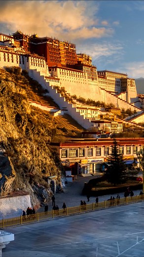 Potala Palace in Lhasa: Drone Footage of a Sacred Summit.