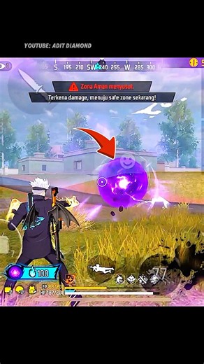 JUTSU ELITE DAMAGE SULIT‼️😭#freefire