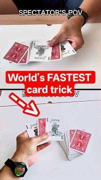 Worlds FASTEST card trick EXPOSED