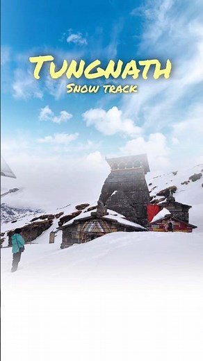LIVE ❄️ Snowfall in Chopta & Tungnath | Heavenly Winter View #shorts