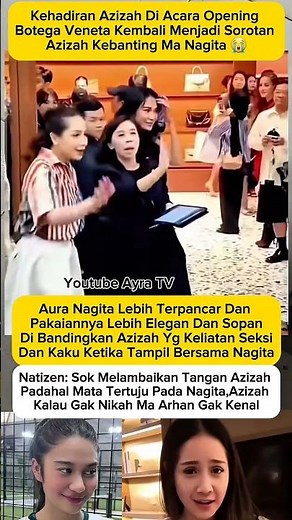 nagita Slavina dan azizah salsha di opening botega boneta #nagita #nagitaslavina1717 #azizahsalsha