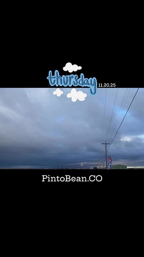 1K views · 49 reactions | Thursday so far just rains in Dove Creek - wet pavement and cool.. 11.20.25 | The Pinto Bean | Facebook