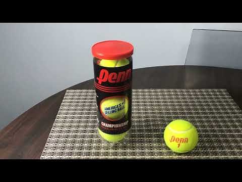 Quick Honest Review of the Penn Championship Tennis Balls, 1 Can, 3 Balls.