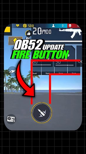 OB52 Update Free Fire Best Fire Button Setting 😱 (Day-63)
