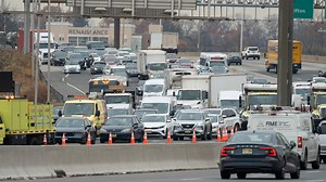 Crash closes lanes on Route 3 in East Rutherford, leads to traffic