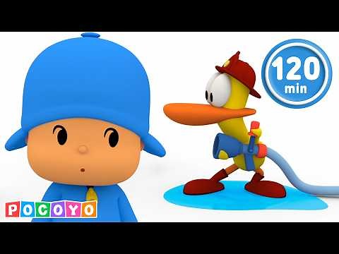 Let's be FIREFIGHTERS! 🚒 Pato + Pocoyo Save the Day! 🔥 | Pocoyo English | Cartoons for Kids