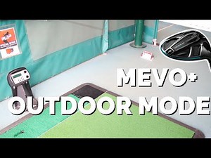 MEVO+ Outdoor setup at the range hitting DRIVER