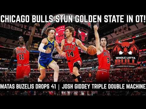 Chicago Bulls STUN Golden State Warriors in OT! Matas Buzelis Drops 41 Josh Giddey Triple Double