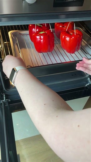 Gevulde paprika’s in de oven
